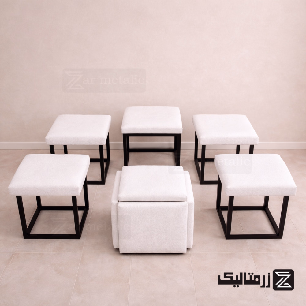  محصول 1 تصویر شماره پاف جادویی پارچه ای سفید مدل puff۱۰۱ 